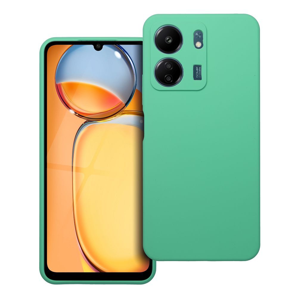 Case for Xiaomi Redmi 13C Silicone 2mm (camera protection) mint Case for Xiaomi Redmi 13C Silicone 2mm (camera protection) mint