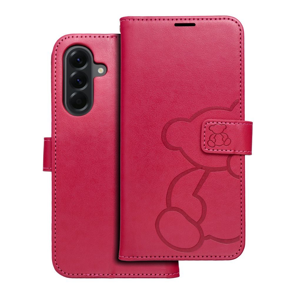 Flip case for Samsung A56 5G Mezzo Book teddy bear magenta Flip case for Samsung A56 5G Mezzo Book teddy bear magenta