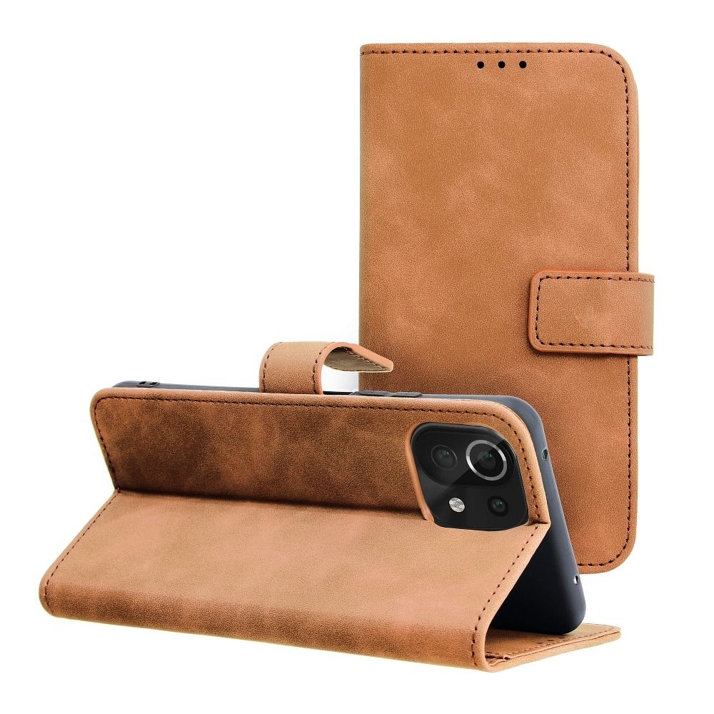 TENDER Book Case for XIAOMI Mi 11 Lite 5G / Mi 11 Lite LTE ( 4G ) / Mi 11 Lite NE brown TENDER Book Case for XIAOMI Mi 11 Lite 5G / Mi 11 Lite LTE ( 4G ) / Mi 11 Lite NE brown