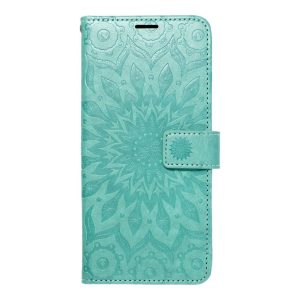 MEZZO Book case for SAMSUNG A12 / M12 mandala green 5 df1098a5b592bd3e2f1becc5face5118