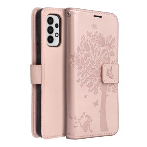 MEZZO Book case for SAMSUNG A32 LTE ( 4G ) tree rose gold 4 e70e88de79c66a71e9c312deeb99534b