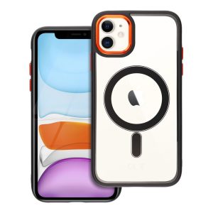 COLOR EDGE MAG COVER case compatible with MagSafe for IPHONE 11 black gold