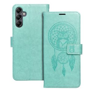 Flip case for Samsung A14 4G / A14 5G Mezzo Book dreamcatcher green