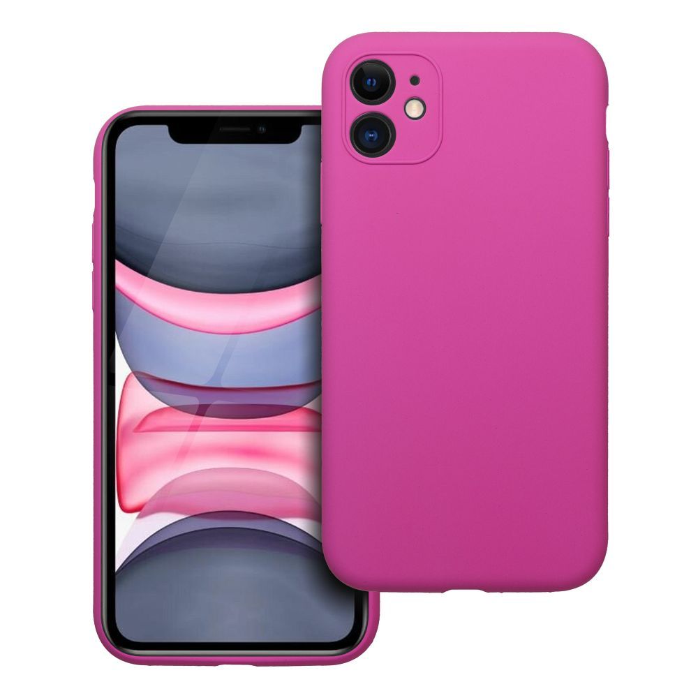 Case for iPhone 11 Silicone 2mm (camera protection) pink Case for iPhone 11 Silicone 2mm (camera protection) pink