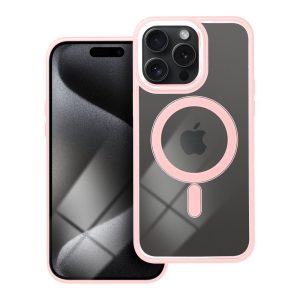 COLOR EDGE MAG COVER case compatible with MagSafe for IPHONE 15 Pro Max pink