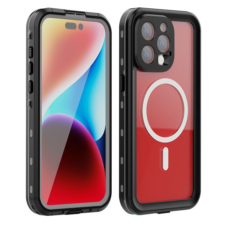 Αδιάβροχη θήκη SHELLBOX DOT συμβατή με MagSafe για iPhone 15 Pro Max Μαύρη Αδιάβροχη θήκη SHELLBOX DOT συμβατή με MagSafe για iPhone 15 Pro Max Μαύρη