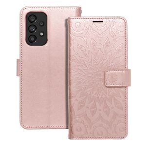 Flip case for Samsung A53 5G Mezzo Book mandala rose gold
