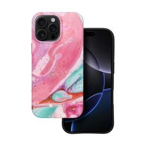 FORCELL F-PROTECT Mirage, Military Drop-Tested case compatible with MagSafe for IPHONE 16 PRO MAX pink marble 5 f8868fc7d66adf78648ee26d047b763b