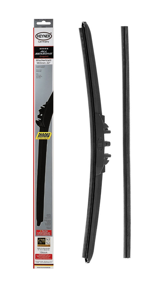 HEYNER υαλοκαθαριστήρας αυτοκινήτου 092000 με ανταλλακτικό λάστιχο HEYNER υαλοκαθαριστήρας αυτοκινήτου 092000 με ανταλλακτικό λάστιχο