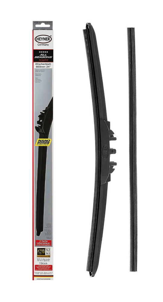 HEYNER υαλοκαθαριστήρας αυτοκινήτου 094000 με ανταλλακτικό λάστιχο HEYNER υαλοκαθαριστήρας αυτοκινήτου 094000 με ανταλλακτικό λάστιχο