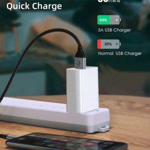 CABLETIME καλώδιο USB-C σε USB CT-C160-PU32-CMAMN1, 3A, 480Mbps, 0.25m, μαύρο 2 3A