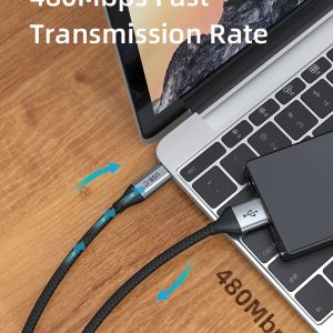 CABLETIME καλώδιο USB-C σε USB CT-C160-PU32-CMAMN1, 3A, 480Mbps, 0.25m, μαύρο 3 480Mbps