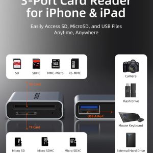 CABLETIME card reader CT-ACCD3-AG για SD & micro SD, USB 3.0, 5Gbps, γκρι 3 5Gbps