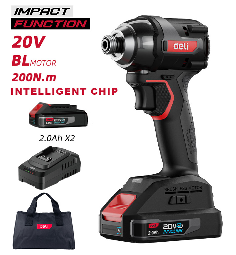 DELI παλμικό κατσαβίδι μπαταρίας DE-QZ20-1D2 DELI παλμικό κατσαβίδι μπαταρίας DE-QZ20-1D2