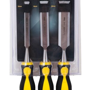 DELI σετ σκαρπέλα ξύλου DL6203-ED1 με αντιολισθητική λαβή, 12/19/25mm, 3τμχ 3 3τμχ