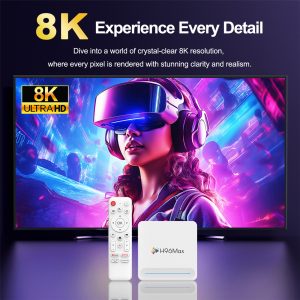 H96 MAX TV Box H618 Plus, 8K, 4/32GB, WiFi 6, Bluetooth, Android 14 2 8K