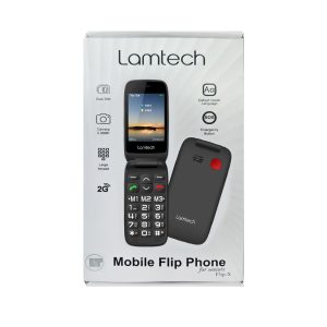 LAMTECH FLIP PHONE 2.8' DISPLAY WITH BT, FM RADIO, SOS, 1400 mAh, GR MENU FLIP-X BLACK 4 1400 mAh