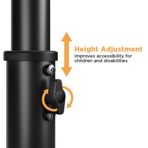 BRATECK βάση tablet δαπέδου PAD33-01, αντικλεπτική, 7.9-11", μαύρη 3 7.9-11"