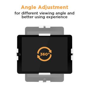 POWERTECH επιτοίχια βάση tablet PT-1447, αντικλεπτική, 7.9-11", μαύρη 2 αντικλεπτική