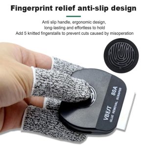 BEST εργαλείο αφαίρεσης κόλλας VBST-80B με 9x λεπίδες & 5x finger sleeves, για επισκευές κινητών 2 για επισκευές κινητών