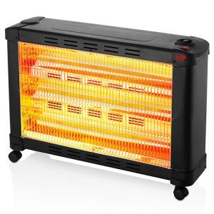 LGP MAXI ELECTRICAL QUARTZ HEATER 3-BARRED 2100W BLACK