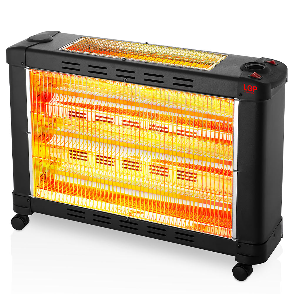 LGP MAXI ELECTRICAL QUARTZ HEATER 5-BARRED 2900W BLACK LGP MAXI ELECTRICAL QUARTZ HEATER 5-BARRED 2900W BLACK