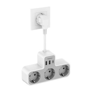 TESSAN 6 IN 1 POWER STRIP 3xSCHUKO