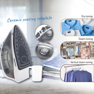 MESKO STEAM IRON 2800W WHITE/GREY 3 5037 8