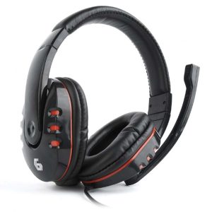 GEMBIRD GAMING HEADSET WITH VOLUME CONTROL GLOSSY BLACK REFURBISHED
