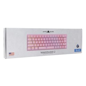 WHITE SHARK MECHANICAL KEYBOARD GK-002421V2 US BLUE SWITCH WAKIZASHI-2 PINK 3 GK 002421V2 8