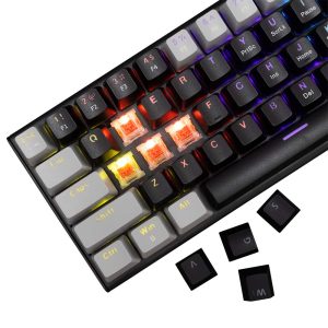 WHITE SHARK MECHANICAL KEYBOARD GK-002111V2 US RED SWITCH WAKIZASHI-2 BLACK/GREY 2 Wakizashiv2 US Black Gray Red.4