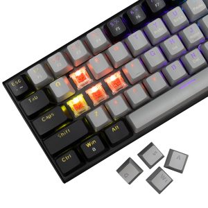 WHITE SHARK MECHANICAL KEYBOARD GK-002711V2 US RED SWITCH WAKIZASHI-2 GREY/BLACK 2 Wakizashiv2 US Gray Black Red 3