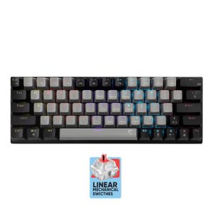 WHITE SHARK MECHANICAL KEYBOARD GK-002711V2 US RED SWITCH WAKIZASHI-2 GREY/BLACK