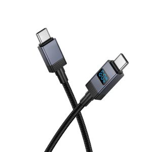 Καλώδιο φόρτισης USB C σε USB C Hoco 3A 60W με οθόνη 1 μέτρο X118 Μαύρο 3 005c9a09cb70646d8f779da76ceed6ed