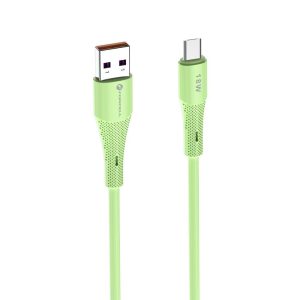 Καλώδιο USB-A σε Micro USB QC3.0 18W 2.4A Forcell F-Energy C341 Silicone 1m Πράσινο 4 011b3182bd812b212fbf40fd585ff301