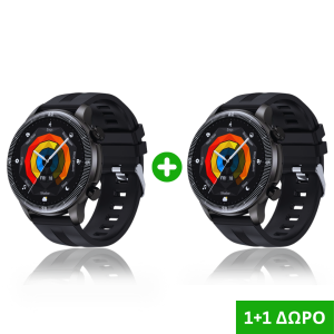 1+1 Δώρο – 2 Smartwatch με Ελληνικό Μενού, Bluetooth Κλήσεις, Μέτρηση οξυγόνου & παλμού, Αδιάβροχο IP67 – Μαύρα
