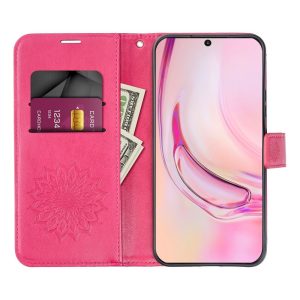 MEZZO Book case for SAMSUNG S25 FE mandala magenta 3 210d15149fc3ff775ada4eb59e561368