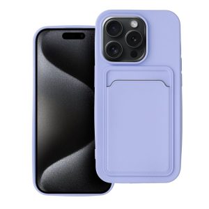 Θήκη κινητού με υποδοχή κάρτας για IPHONE 15 Pro Βιολετί