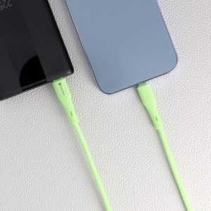 Καλώδιο USB-C σε Lightning PD 27W 3A Forcell F-Energy C346 Silicone 1m Πράσινο 3 31ac2dcde42db3c89c9855461fba5b2f