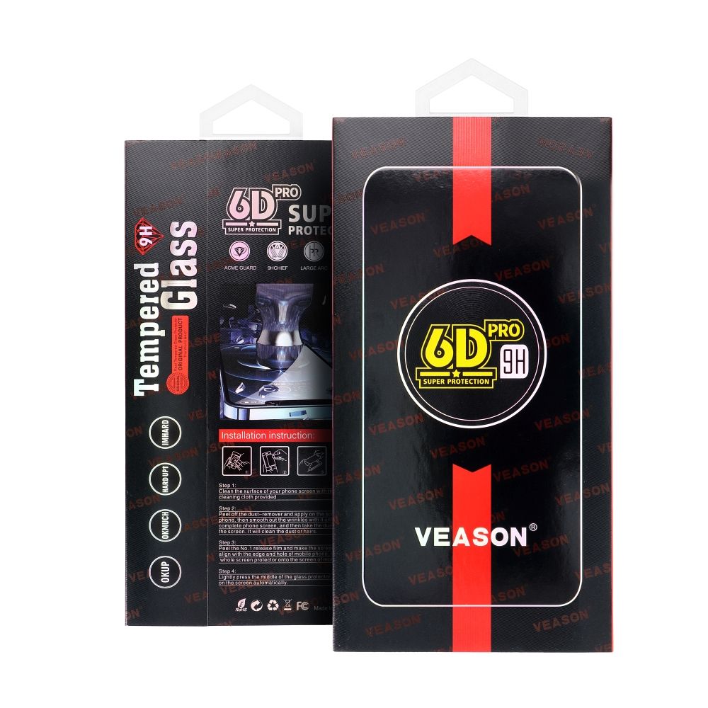 6D Pro Veason Glass - for Iphone 16 Pro Max black 6D Pro Veason Glass - for Iphone 16 Pro Max black