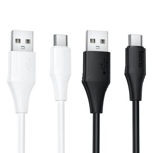Καλώδιο φόρτισης USB A σε USB C Hoco 3A 1 μέτρο X124 Μαύρο Σιλικόνη 4 5fcfd511f53defda1238ee918e7675b9
