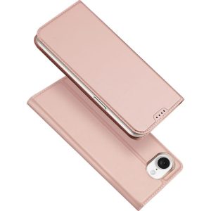 Θήκη πορτοφόλι DUX DUCIS SKIN PRO για IPHONE 16e Ροζ
