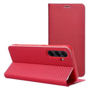 Flip case for Xiaomi Redmi 15 4G / 5G (171.1) Luna Book Carbon red