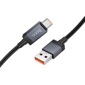 Καλώδιο φόρτισης USB A σε USB C Hoco 5A με οθόνη 1 μέτρο X118 Μαύρο 4 8c9be6fc19c2be7d02a664032031ec98