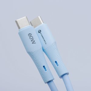 Καλώδιο USB-C σε USB-C 100W 5A Forcell F-Energy C347 Silicone PD QC4.0 1m Μπλε 4 98369630d70f51d68c31b21fef7929aa