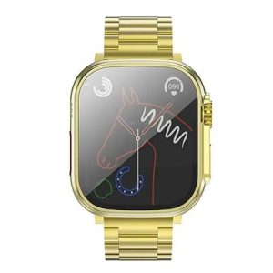 Smartwatch με Ελληνικό μενού, Κλήσεις & Αθλητικές Λειτουργίες Y12 Ultra 1.96" TFT – Titanium Gold 4 b256666fcc151724d1da2a436bde69e7