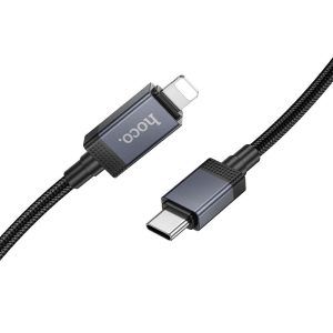 Καλώδιο φόρτισης USB C σε Lightning Hoco PD 27W με οθόνη 1 μέτρο X118 Μαύρο 4 c7341c2d0ac217fc8f74d8eb9add5de4