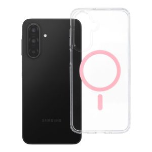 Case for Samsung A17 / A18 Drop Glue Colorful Ring Mag Cover compatible with MagSafe pink