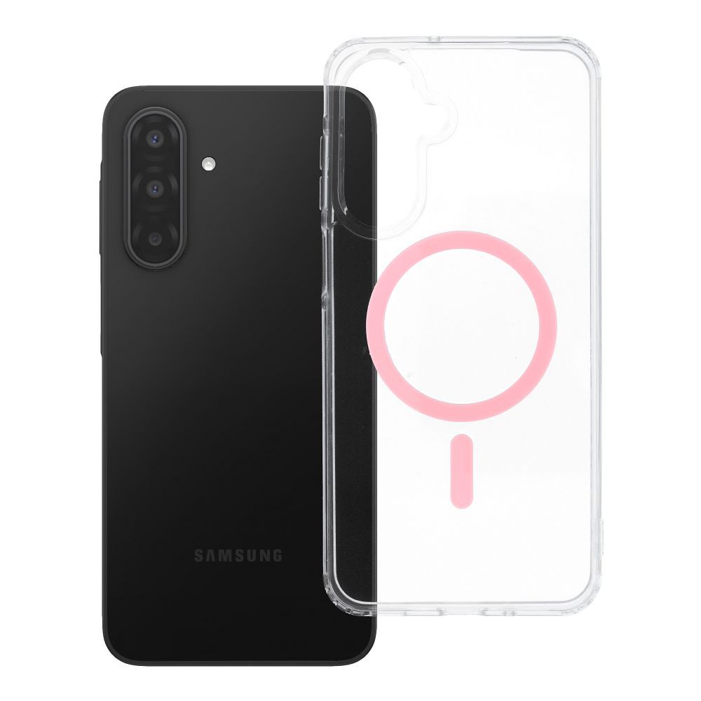 Case for Samsung A17 / A18 Drop Glue Colorful Ring Mag Cover compatible with MagSafe pink Case for Samsung A17 / A18 Drop Glue Colorful Ring Mag Cover compatible with MagSafe pink