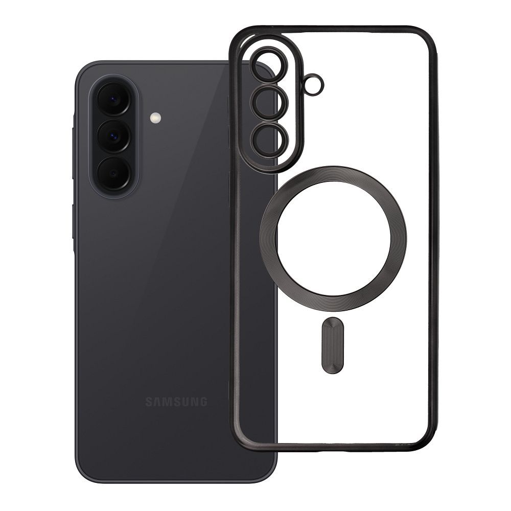 Case for Samsung A37 Electro Mag Cover compatible with MagSafe black Case for Samsung A37 Electro Mag Cover compatible with MagSafe black